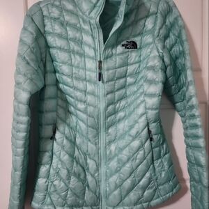 The North Face Mint Green Quilted Jacket